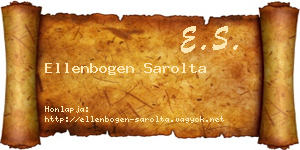Ellenbogen Sarolta névjegykártya